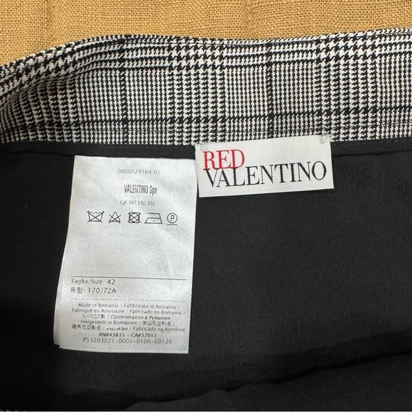 NWT Red Valentino Plaid Mini Skirt Skort Size 42 Medium - Picture 8 of 9